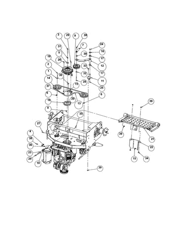 Clutch/pump/foot plate