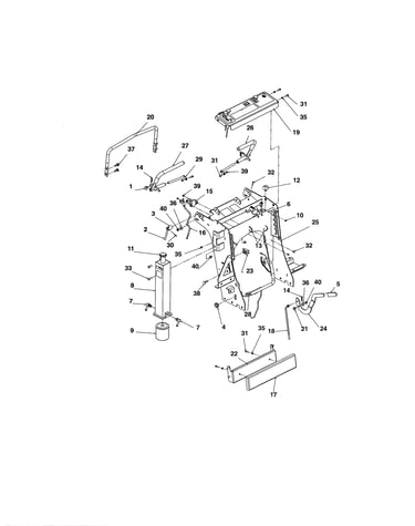 Fuel/hydraulic/handle