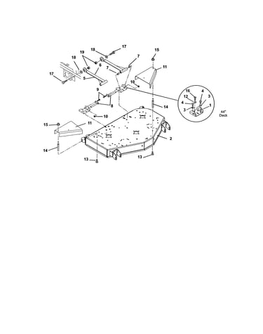 Deck/mounting arms/belt guards
