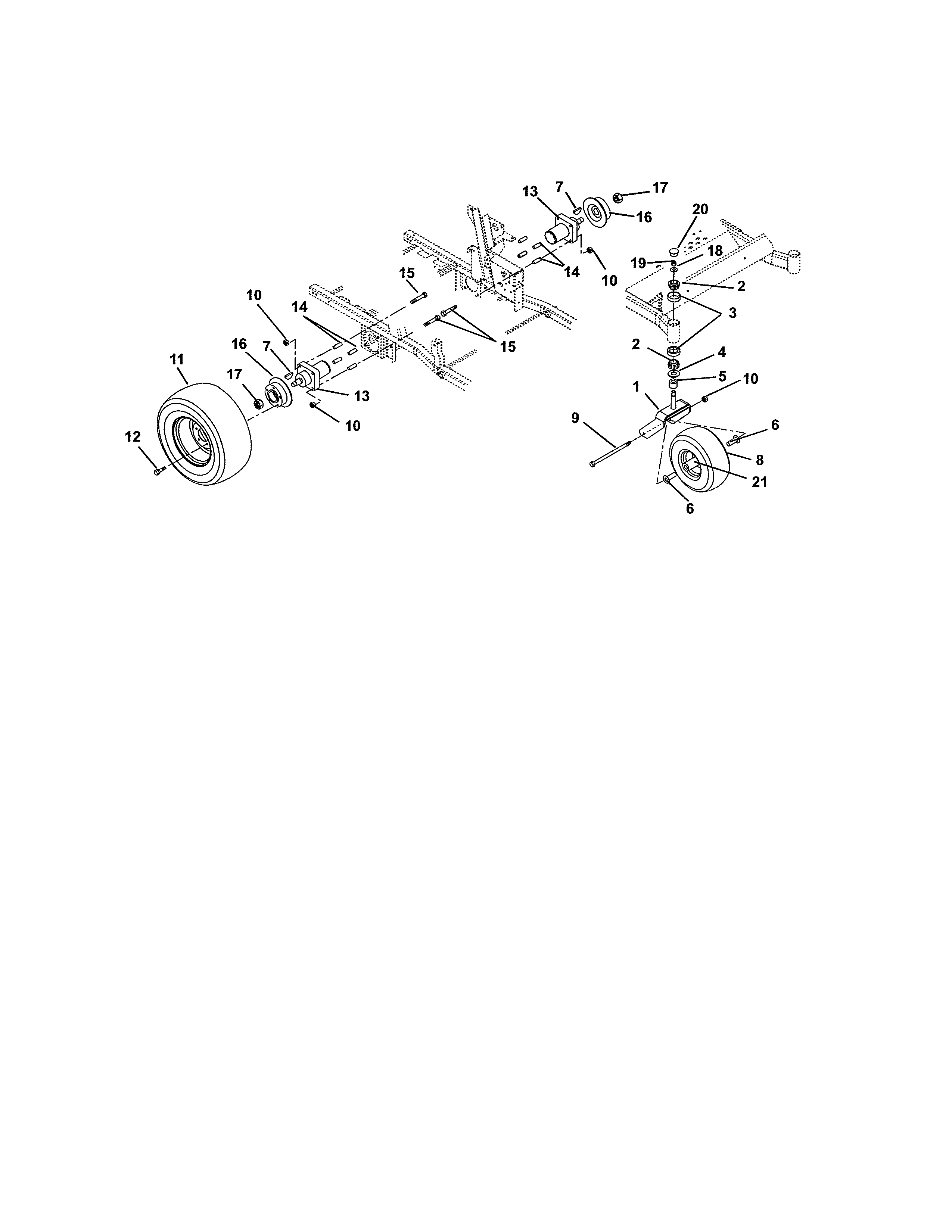 Wheel motors/tires/brakes/forks