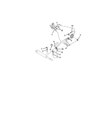 Hose routing for hydraulic cylinder