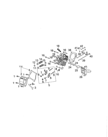 Cylinder head/rocker arm