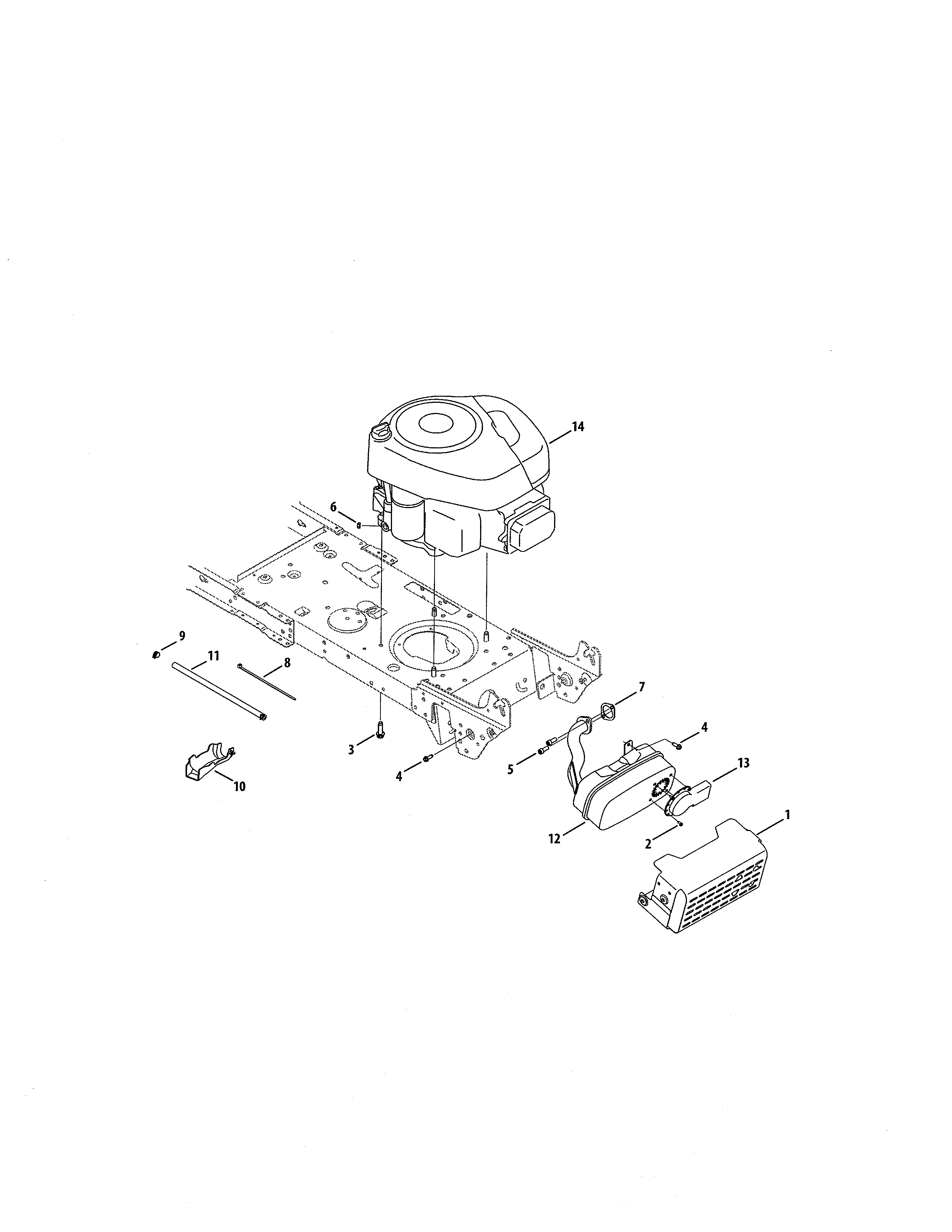Engine/muffler