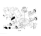 Poulan PXT22 (96116000600) lawn mower diagram