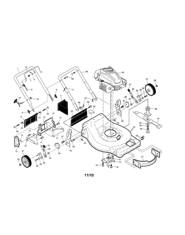 Engine/housing/handle