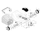 Ariens 96146000300 drive control/gear case/wheels diagram