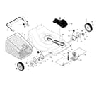 Ariens 96146000400 drive control/gear case/wheels diagram