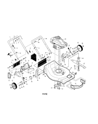 Engine/housing/handle
