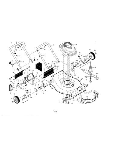 Engine/housing/handle