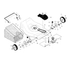 Ariens 96146000600 drive control/gear case/wheels diagram