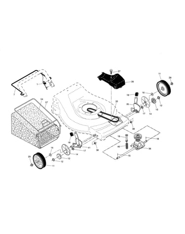 Drive control/gear case/wheels