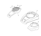 Ariens A173K22 (96146000500) blower housing/baffles diagram