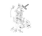 Poulan PXT175G42 (96016002400) mower deck diagram