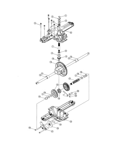Differential assembly/drive shaft