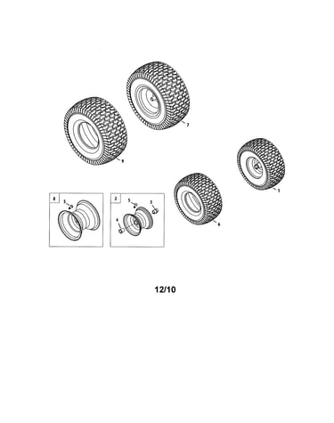Front & rear wheels