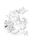 Fuel tank/hood/dash