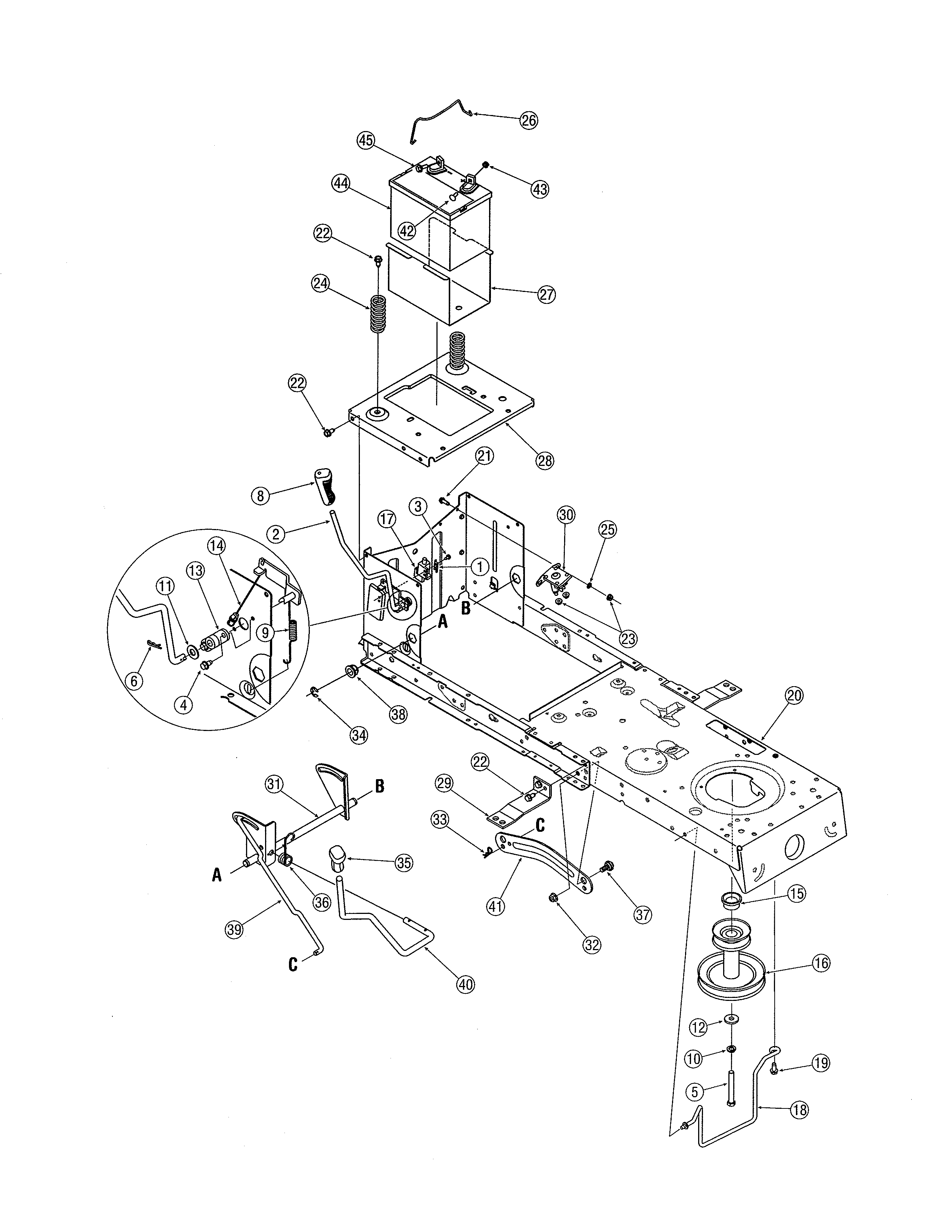 Frame/battery