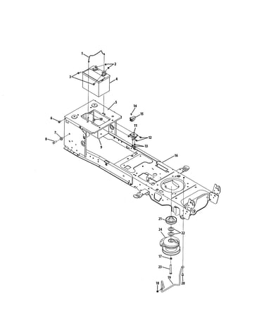 Frame/battery/pto