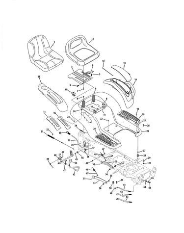 Seat/fender/deck lift