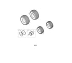 Cub Cadet 13WX90AS056 front & rear wheels diagram