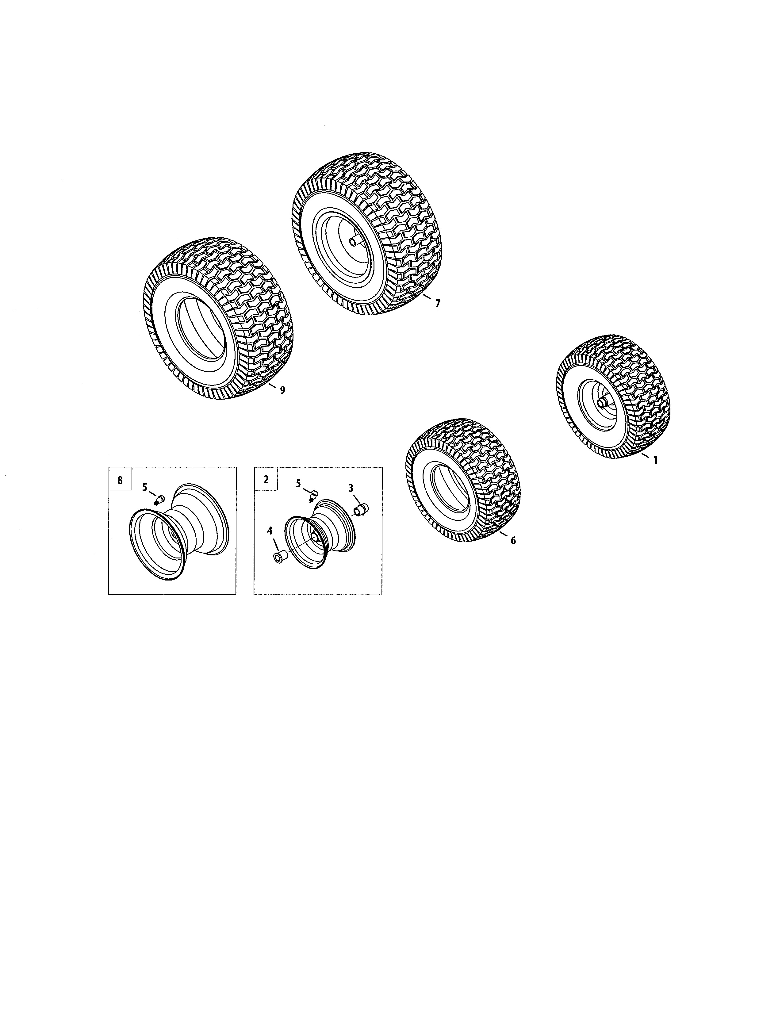 FRONT & REAR WHEELS