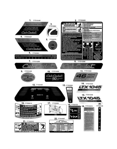 Ltx1045 decals