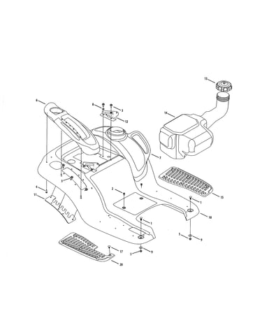 Fender/fuel tank