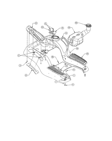 Fender/fuel tank