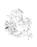 Fuel tank/hood/dash