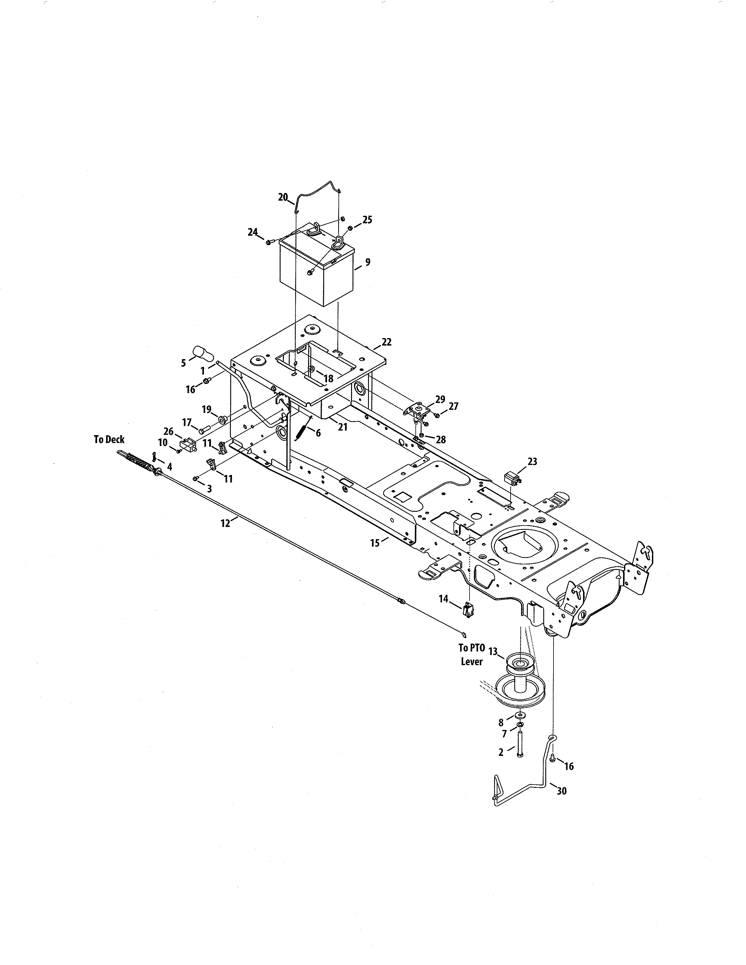 Frame/electrical/pto