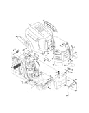 Fuel tank/hood/dash