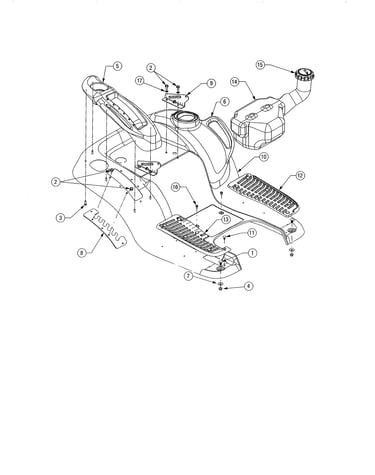 Fender/fuel tank