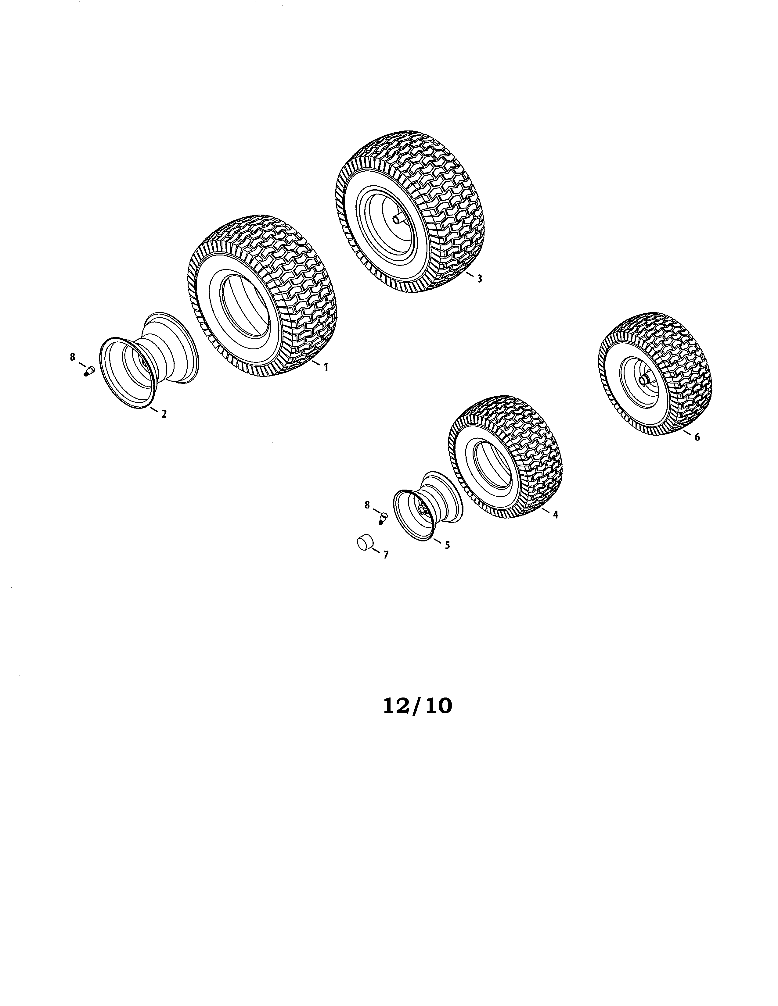 Front & rear wheel
