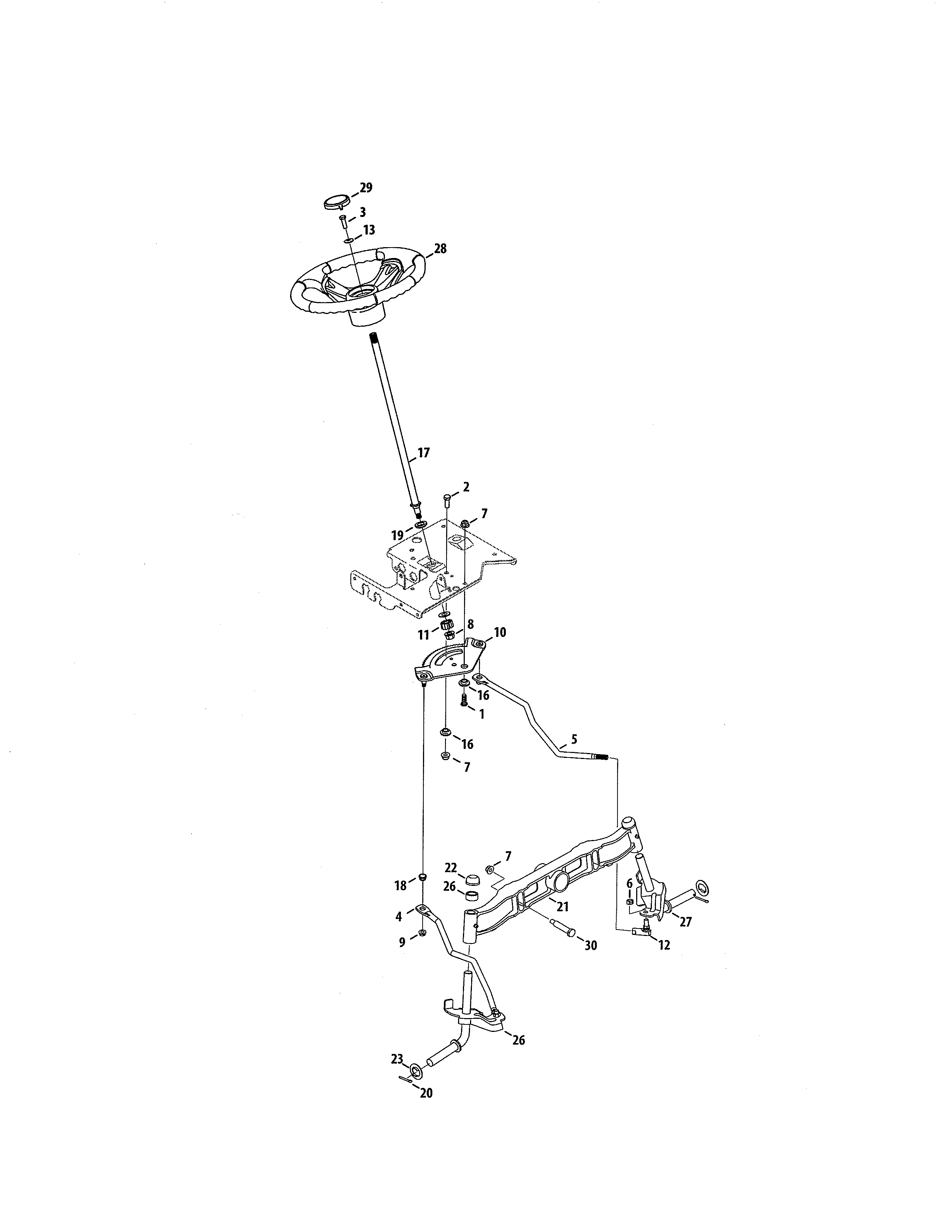 Steering/front axle