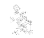 Toro 13AT61RH044 seat/fender/deck lift diagram