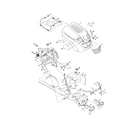 Toro 13AT61RH044 fuel tank/hood/dash diagram