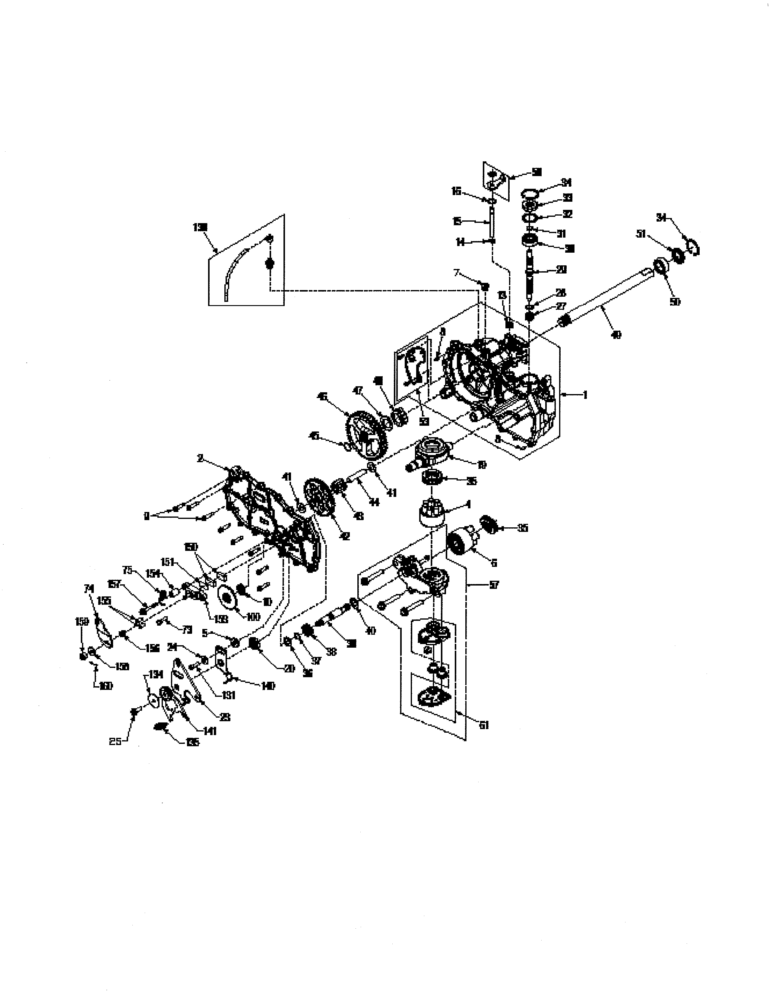 Lh transmission assembly