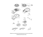 Briggs & Stratton 121S00 (0005-2415) blower housing/flywheel diagram