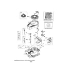 Briggs & Stratton 12S905-2732-B1 blower housing/fuel tank diagram