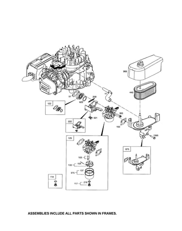 Carburetor/air cleaner