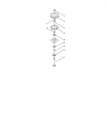 Double pulley spindle assembly