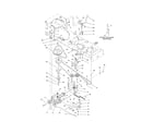 Toro 13AP60RP744 (1A096B50000 AND UP) transmission/belt/pulley diagram