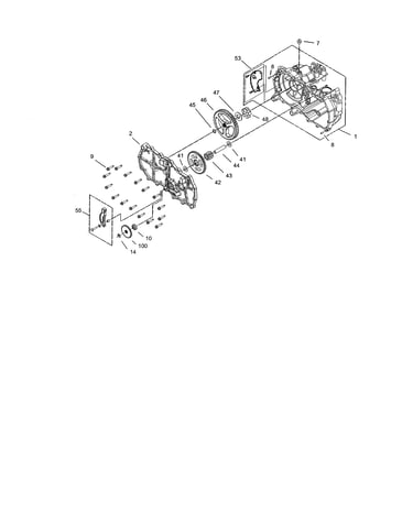 Housing-rh hydrostat