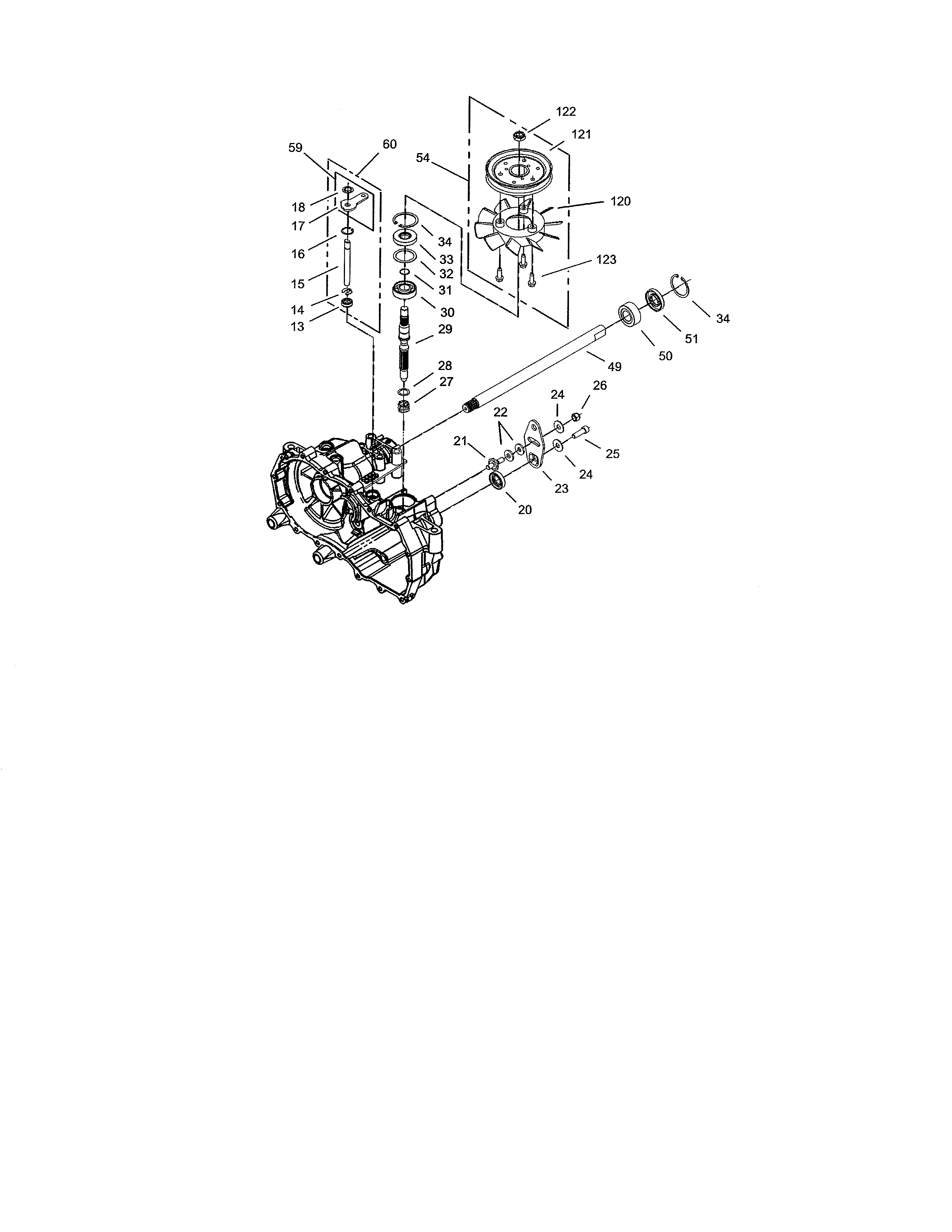 FAN/PULLEY-RH HYDROSTAT