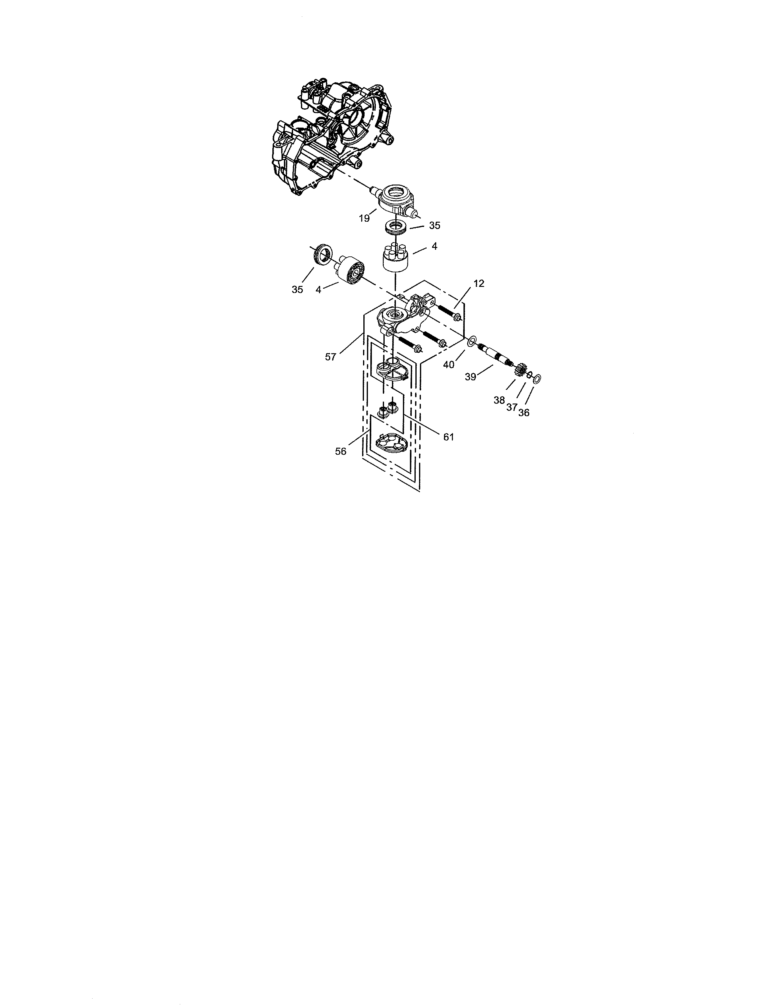 CYLINDER BLOCK-LH HYDROSTAT