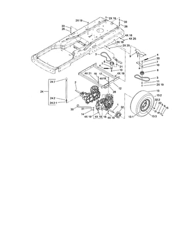 Hydro/belt drive assembly