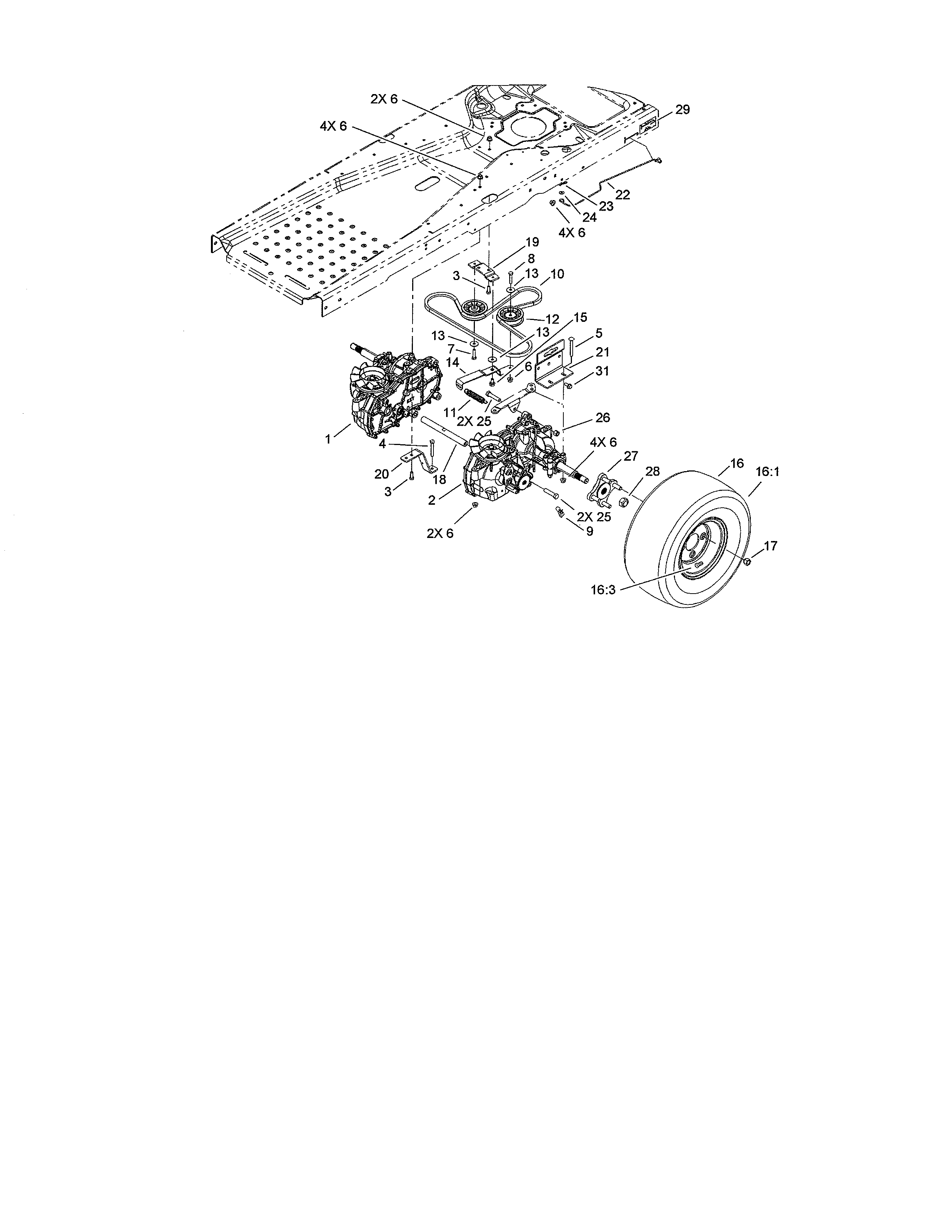 Hydro drive assembly