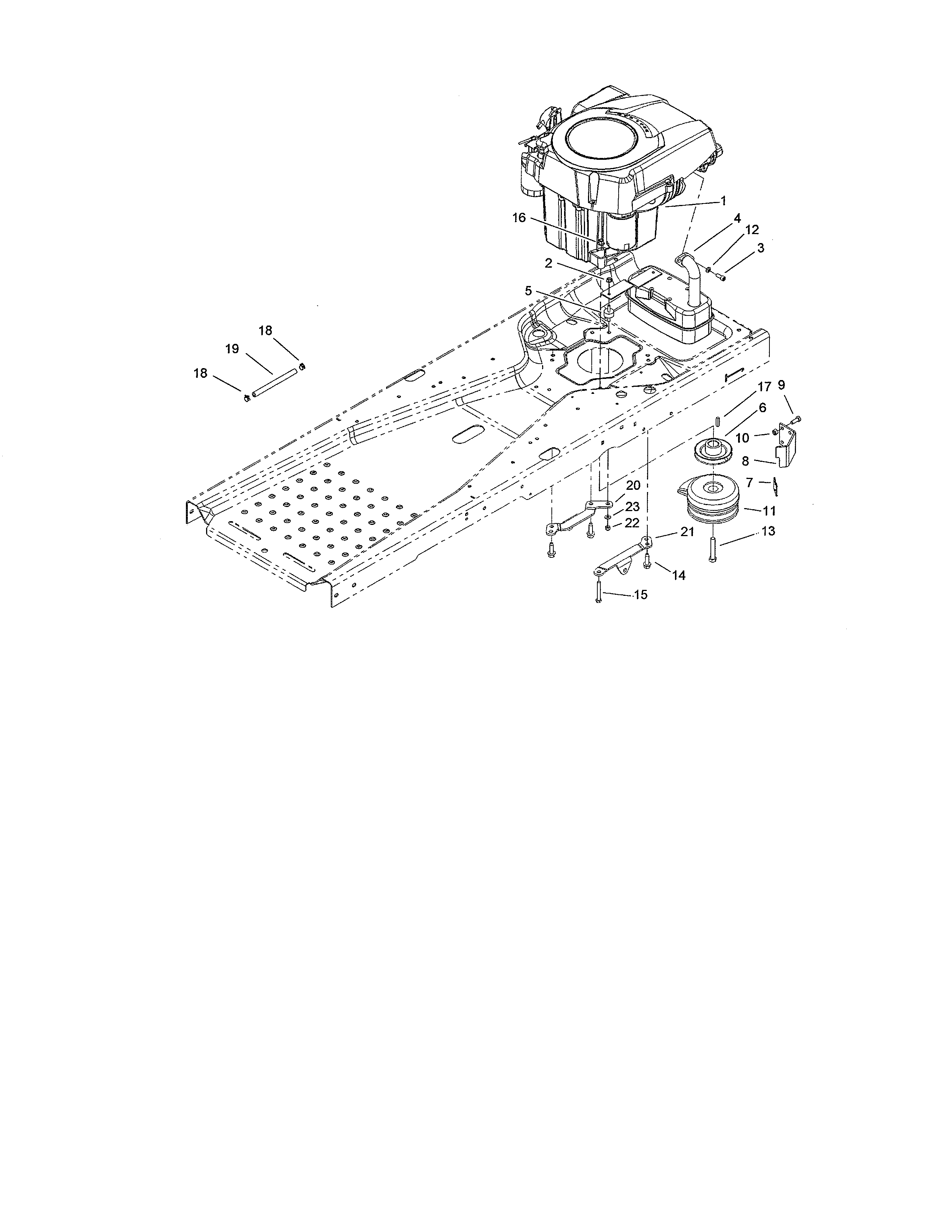 Engine/clutch assembly