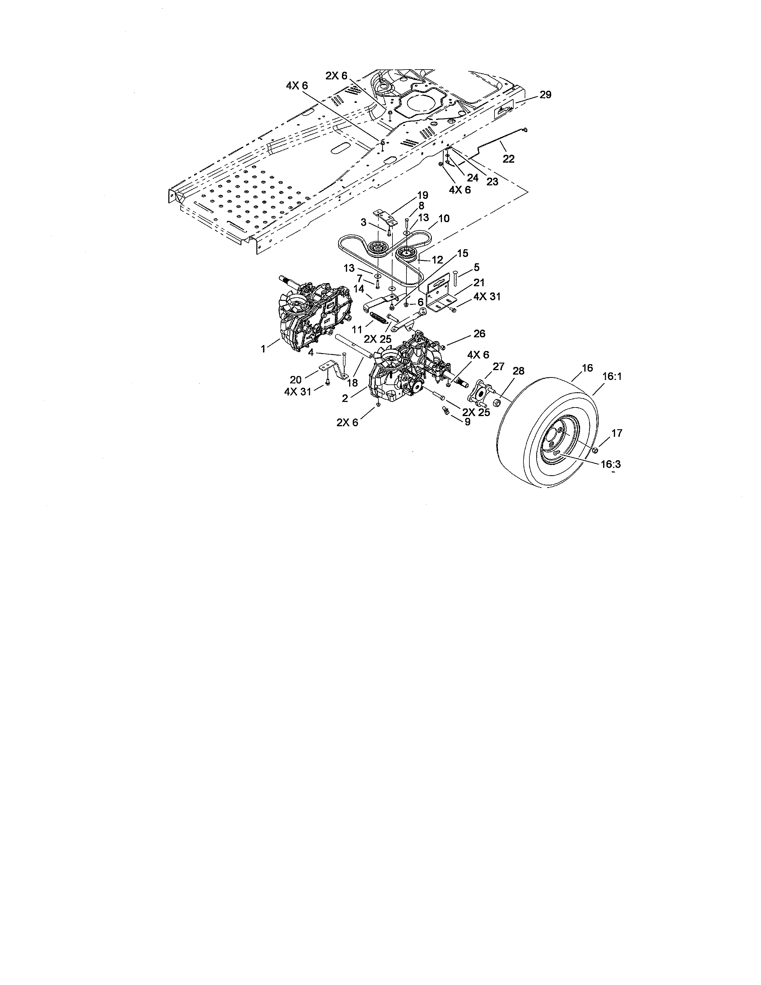 Hydro drive assembly