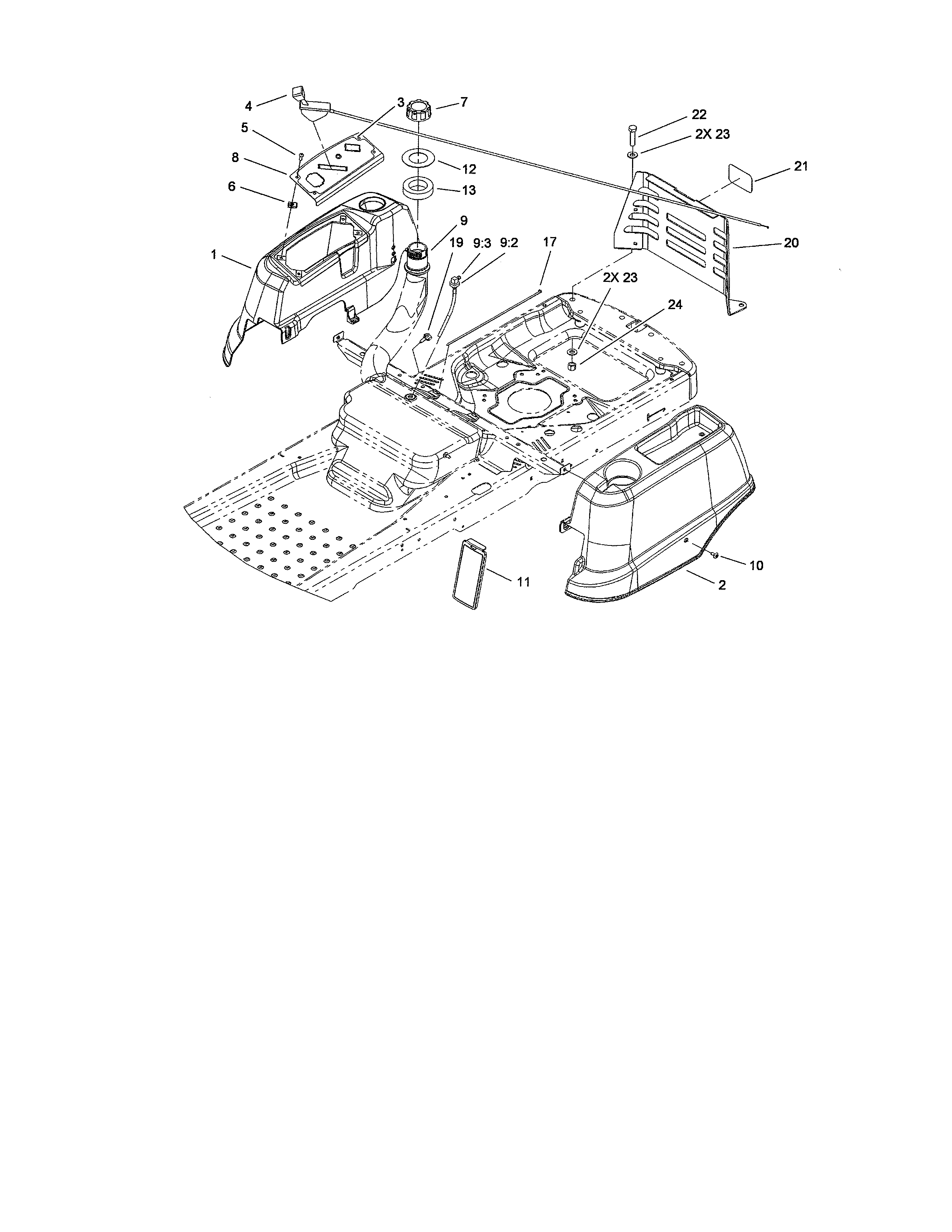 Styling/fuel system